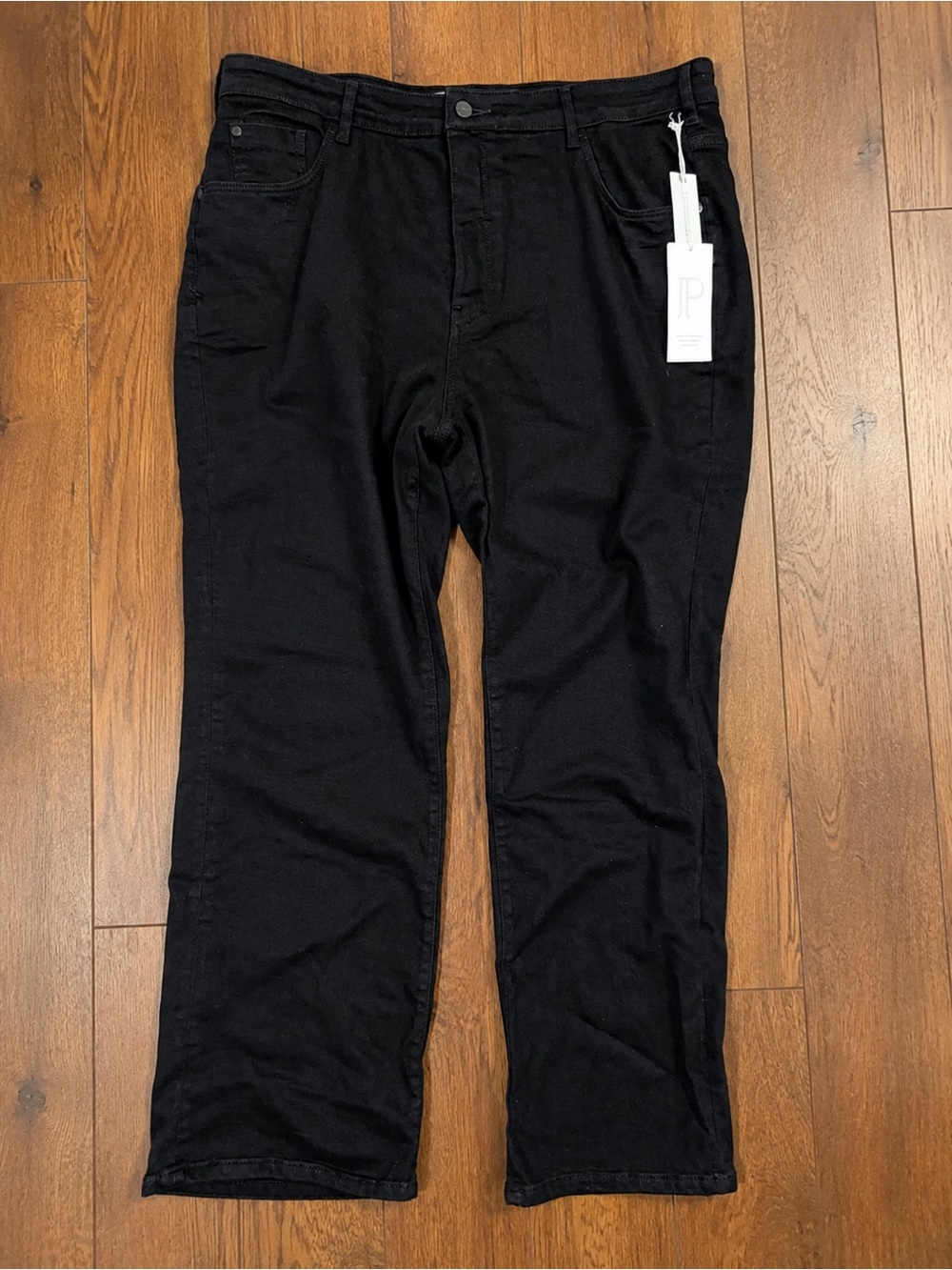 Anthropologie ‘The Icon’ Black Wide-Leg Jeans Sz 20W